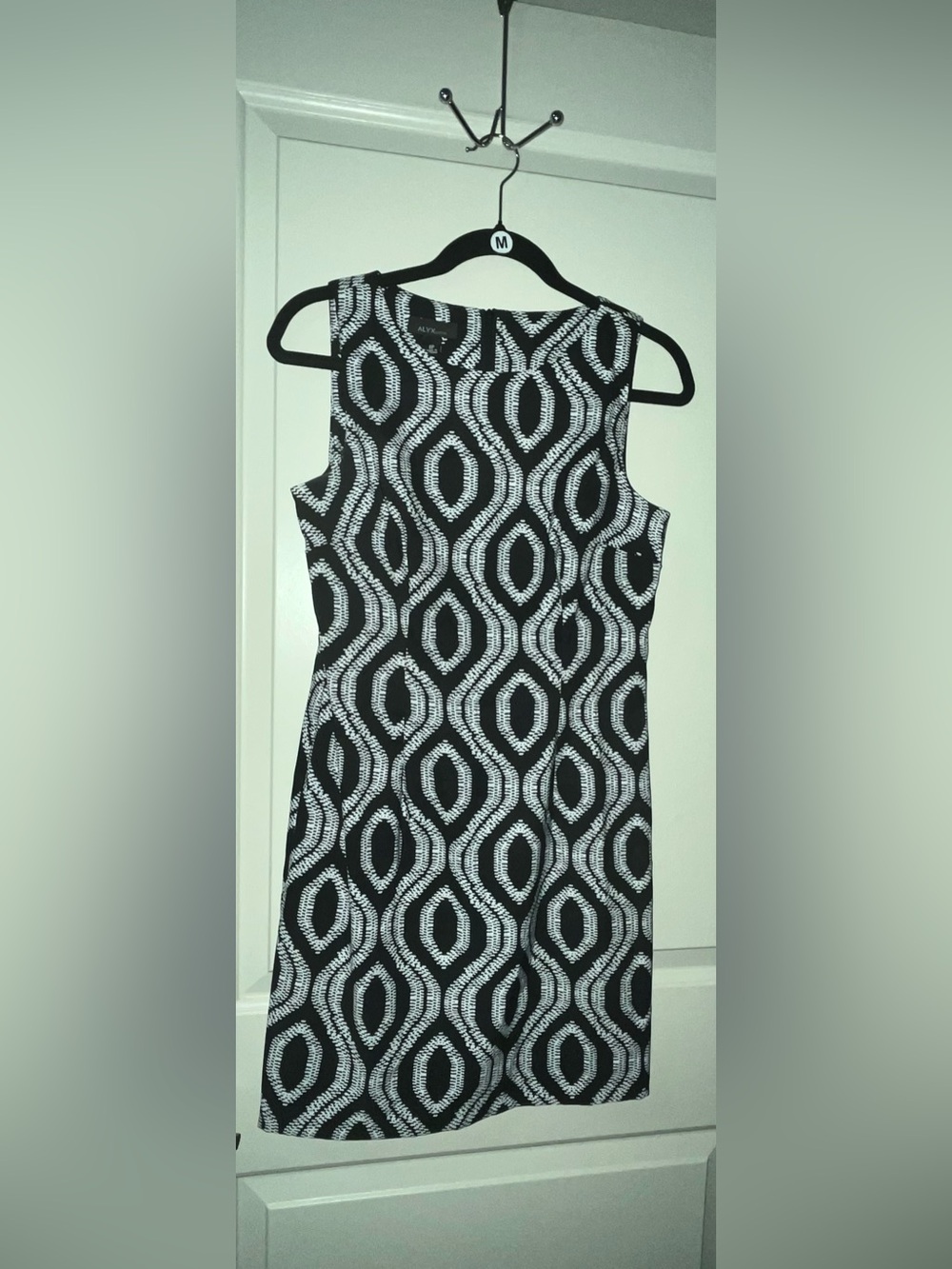 Alyx Black and White Geometric Shift Tank Dress